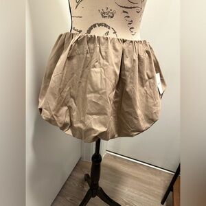 Forever 21 Tan Bubble Mini Skirt Casual